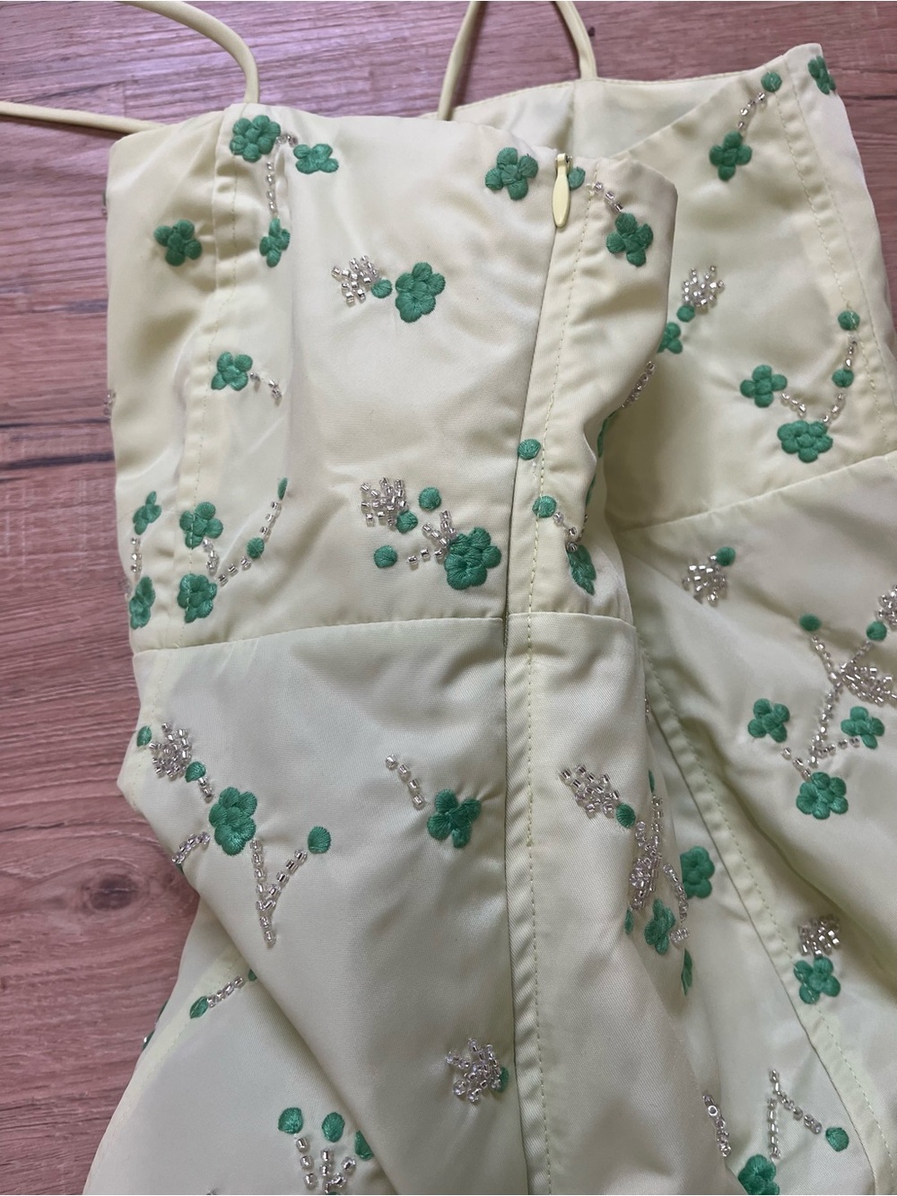 GANNI Beaded Nylon Mini Dress - Picture 10 of 11